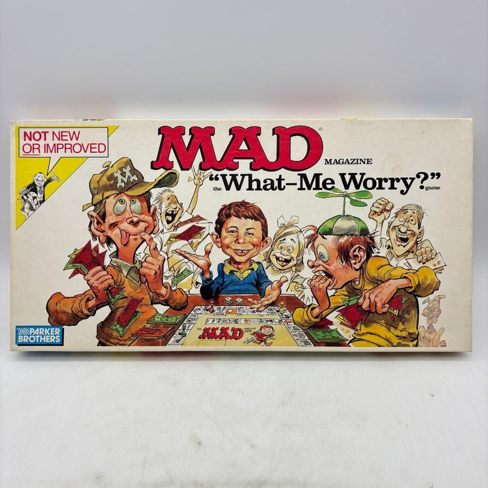 VINTAGE The Mad Magazine The What Me Worry Game COMPLETE Parker Brothers 1988